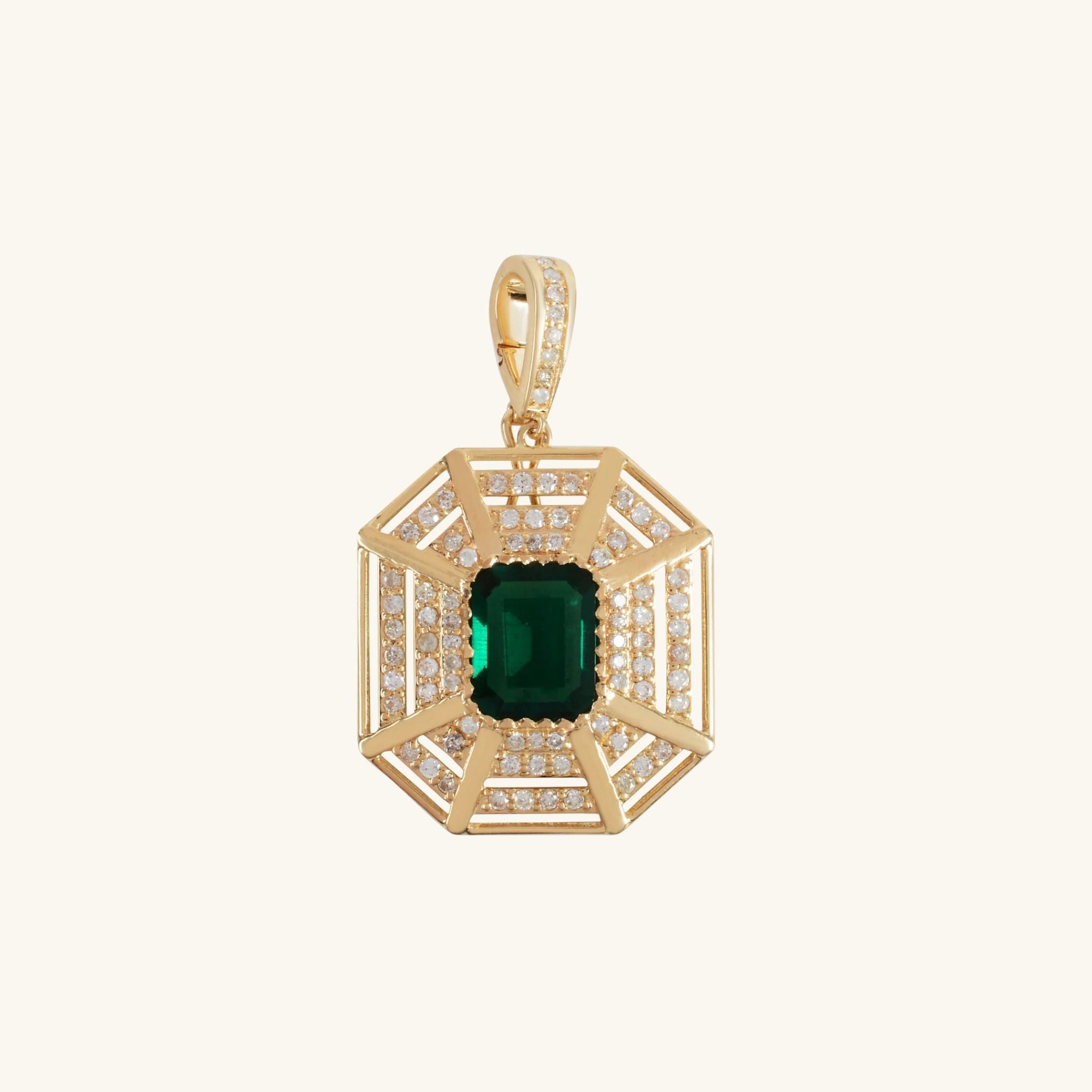 Emerald Web Pendant