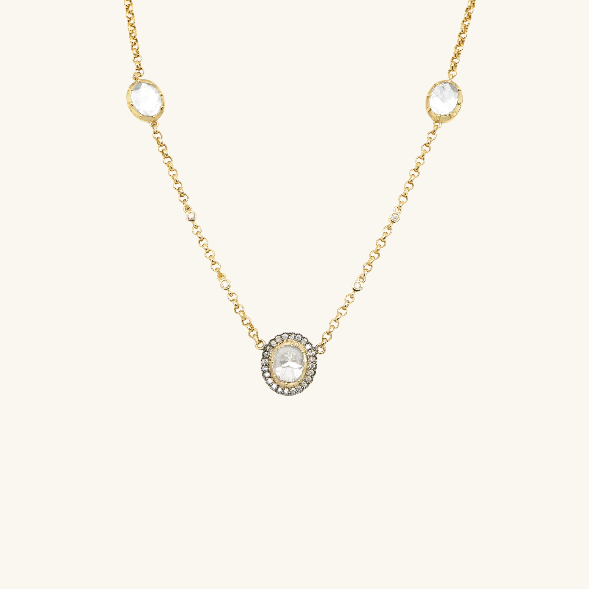 Tara Station Halo Necklace
