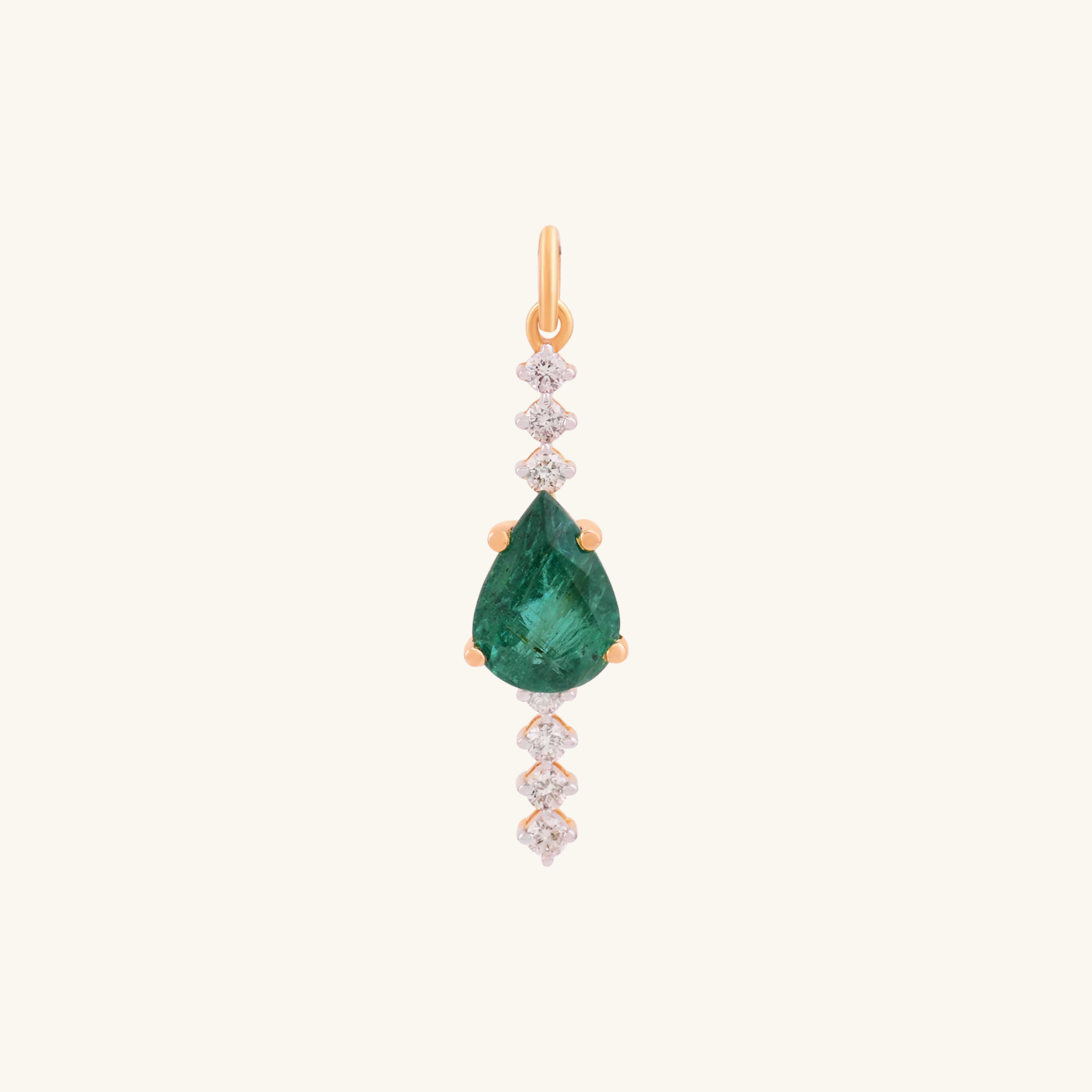 Inline Emerald Pendant