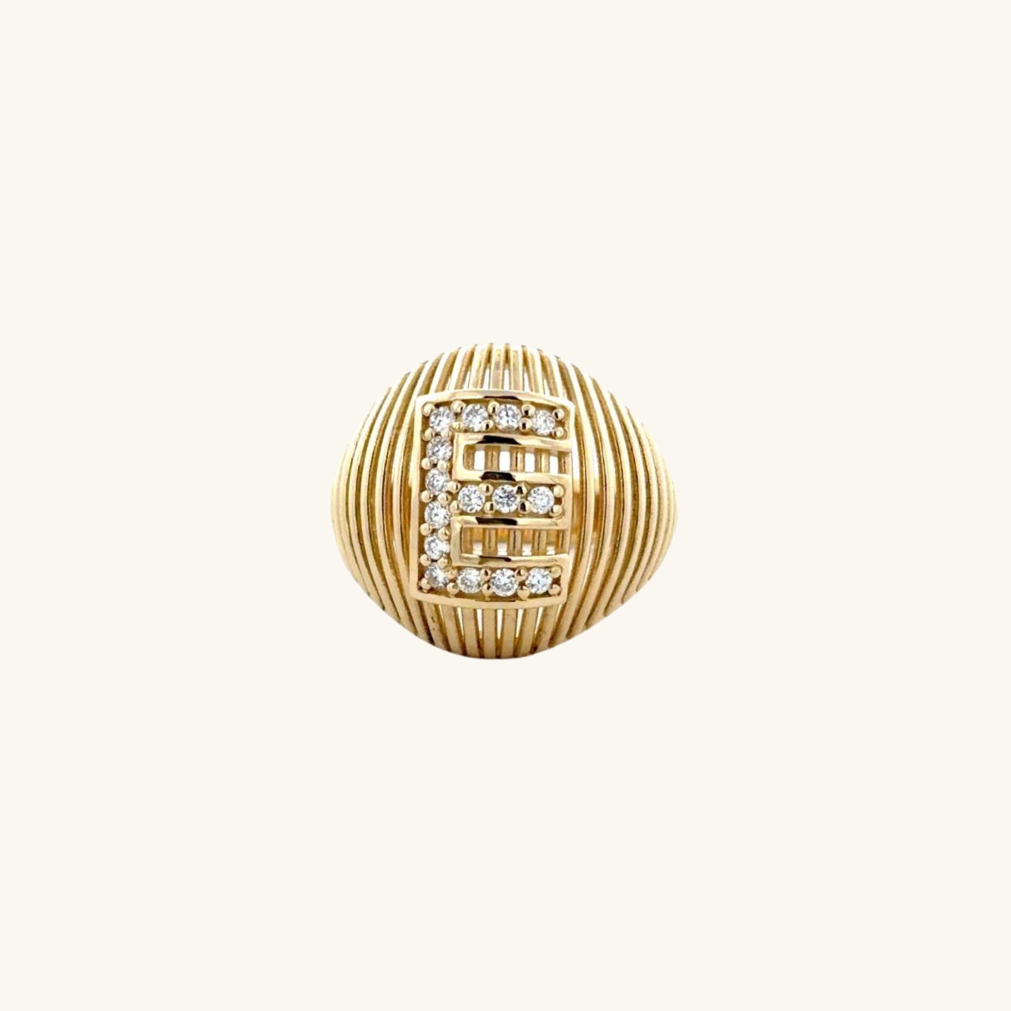 Goldscape Inital Ring