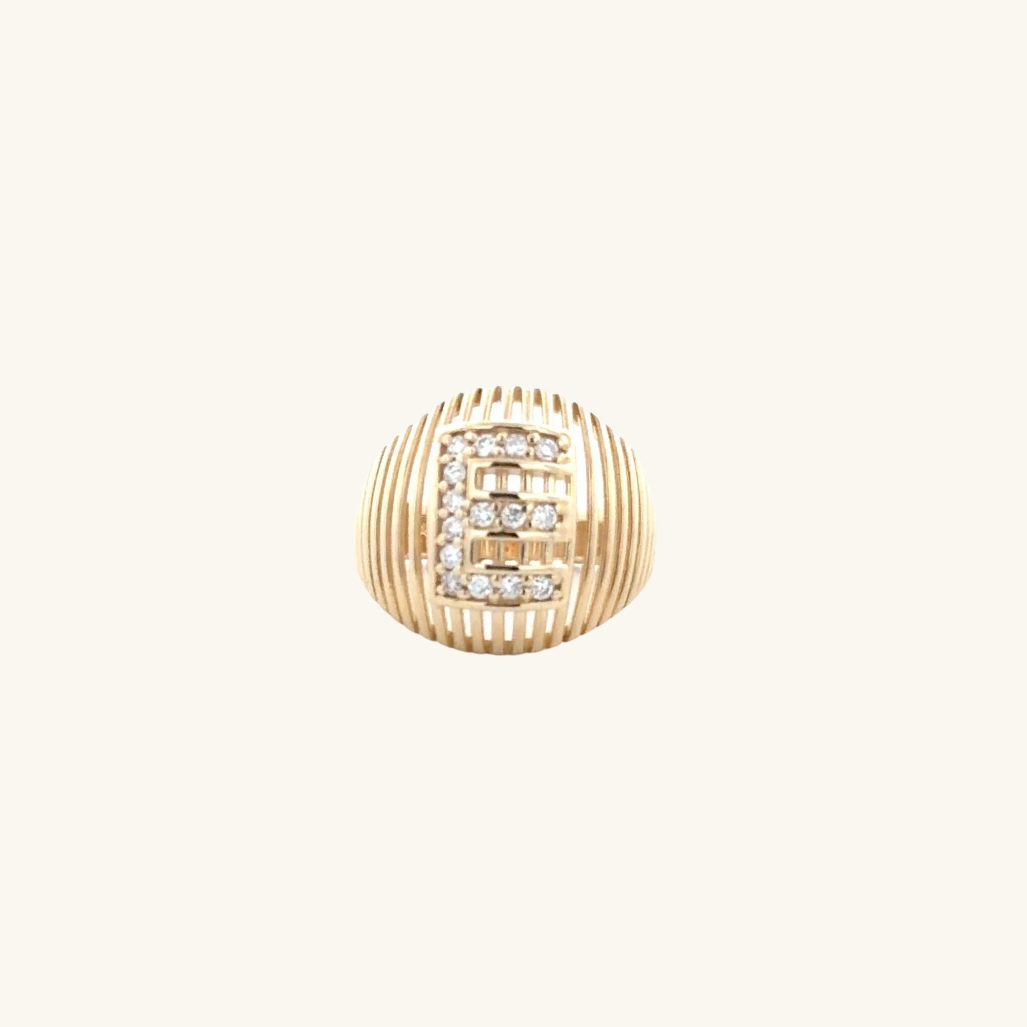 Goldscape Inital Ring