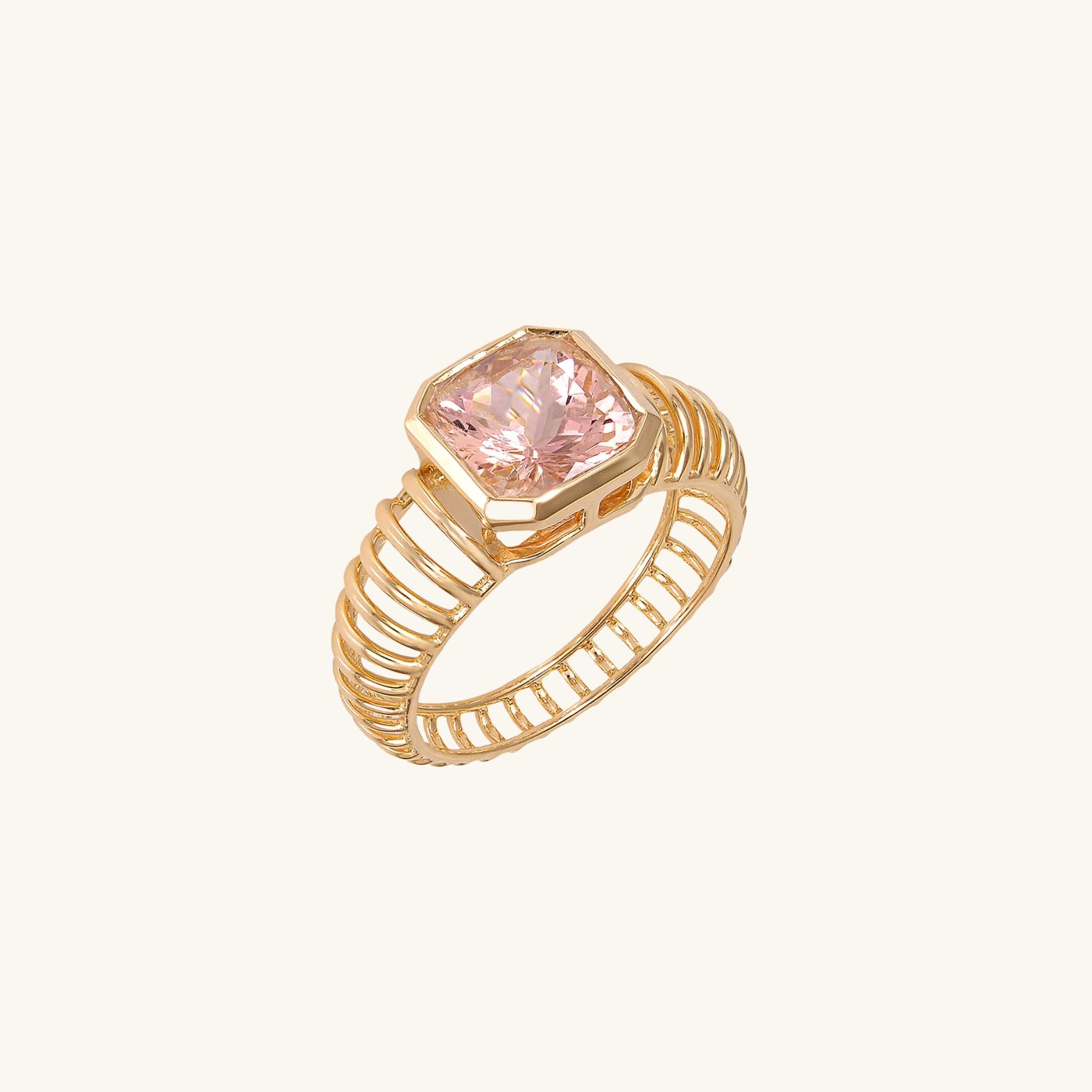 Soni Morganite Ring