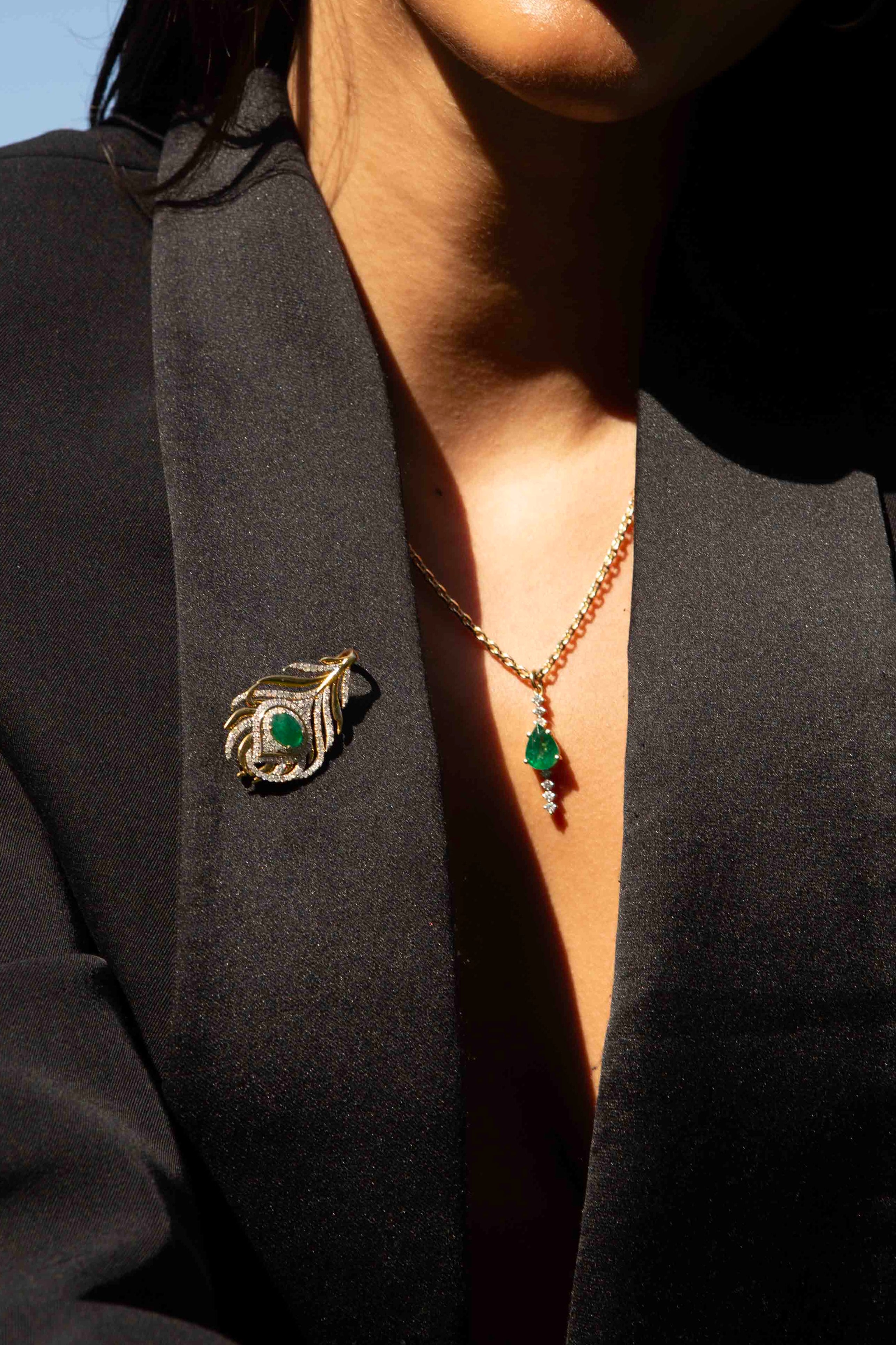 Elongated Cushion Cut Pendant