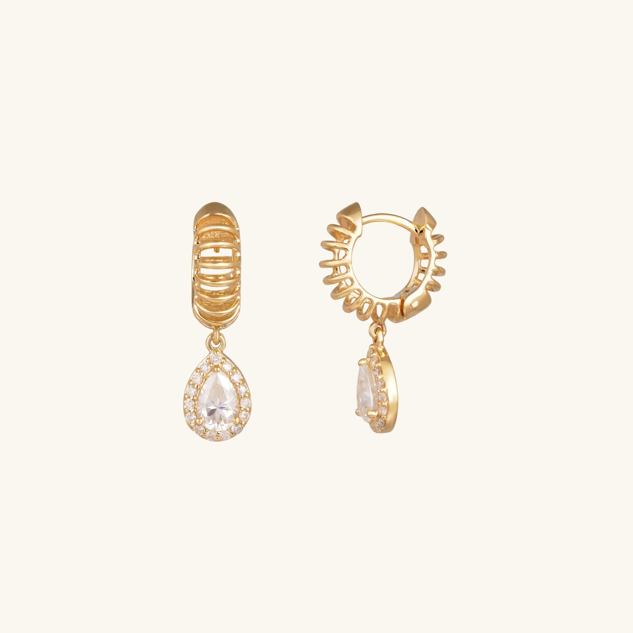 Hala Diamond Cage Hoops