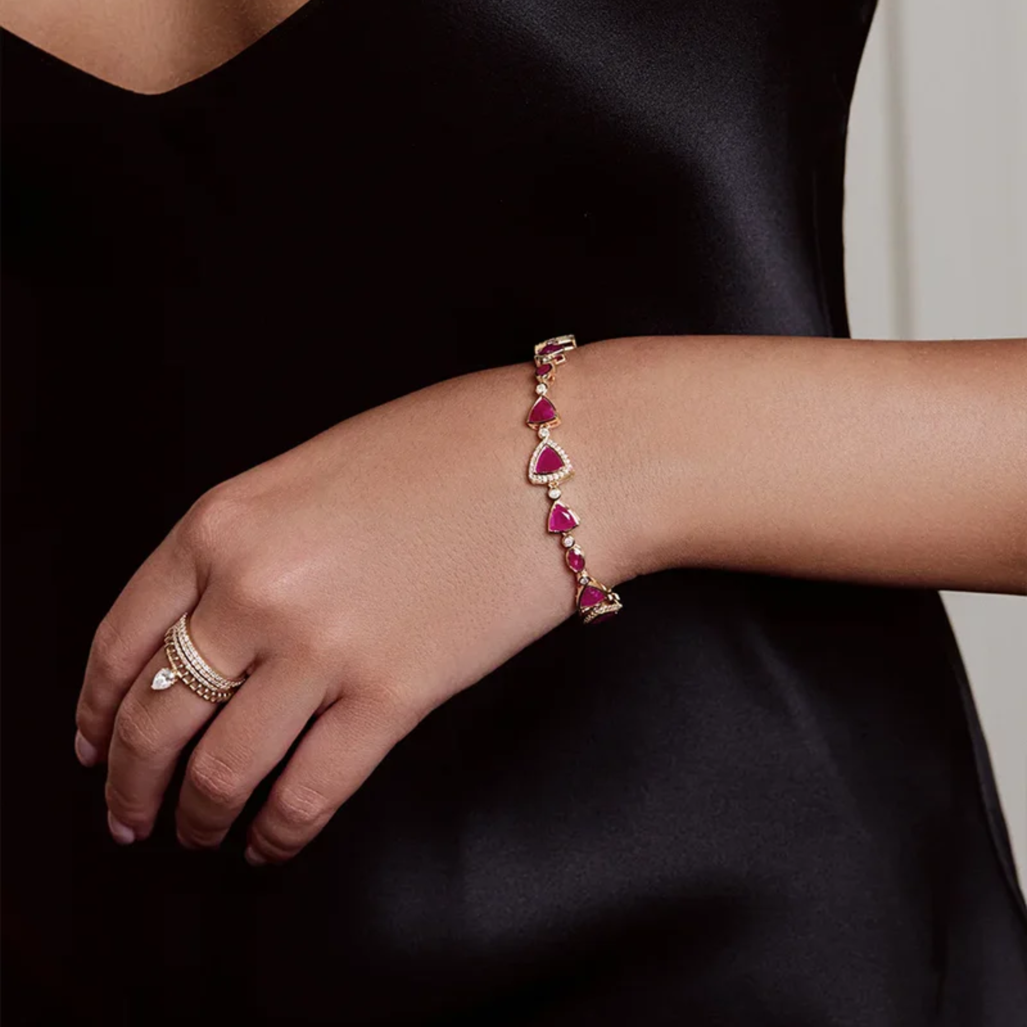 Ruby Beam Bracelet