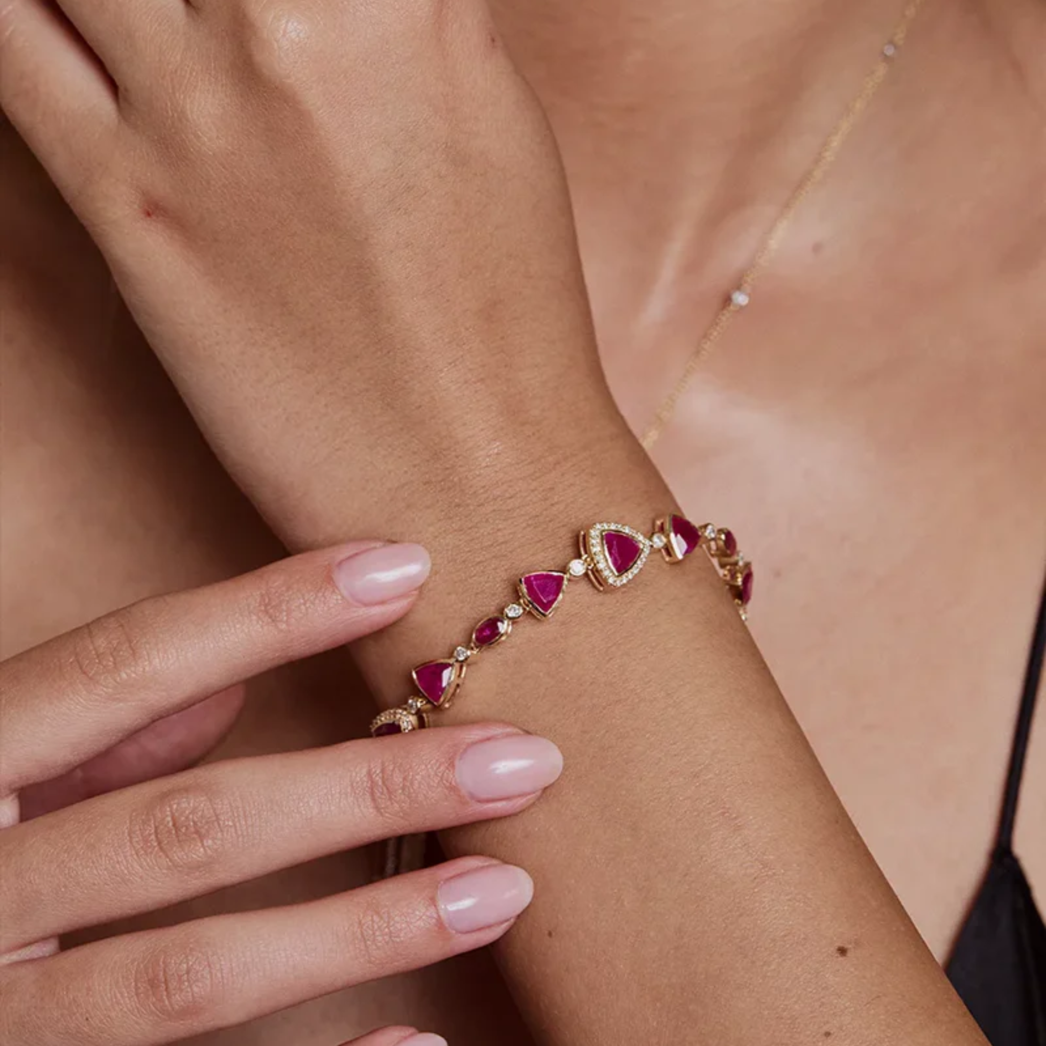 Ruby Beam Bracelet