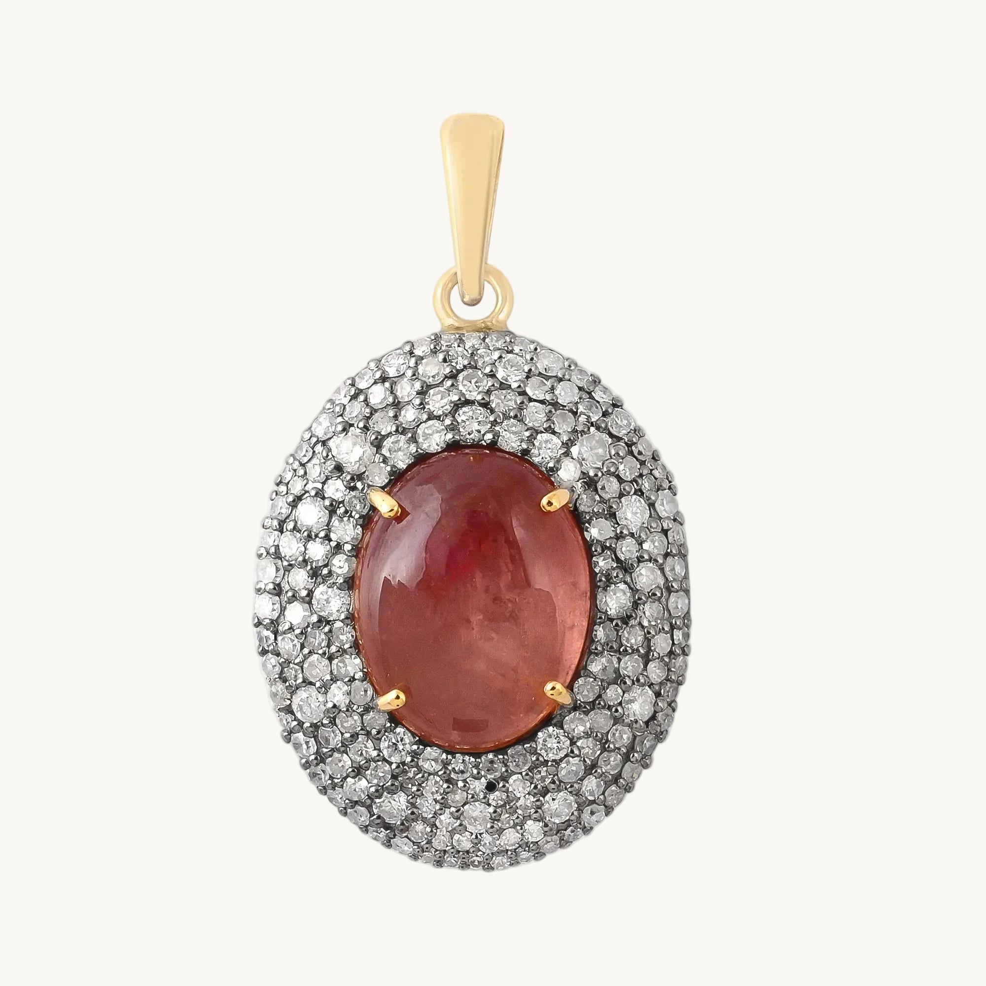 Taro Oval Cabochon Pendant
