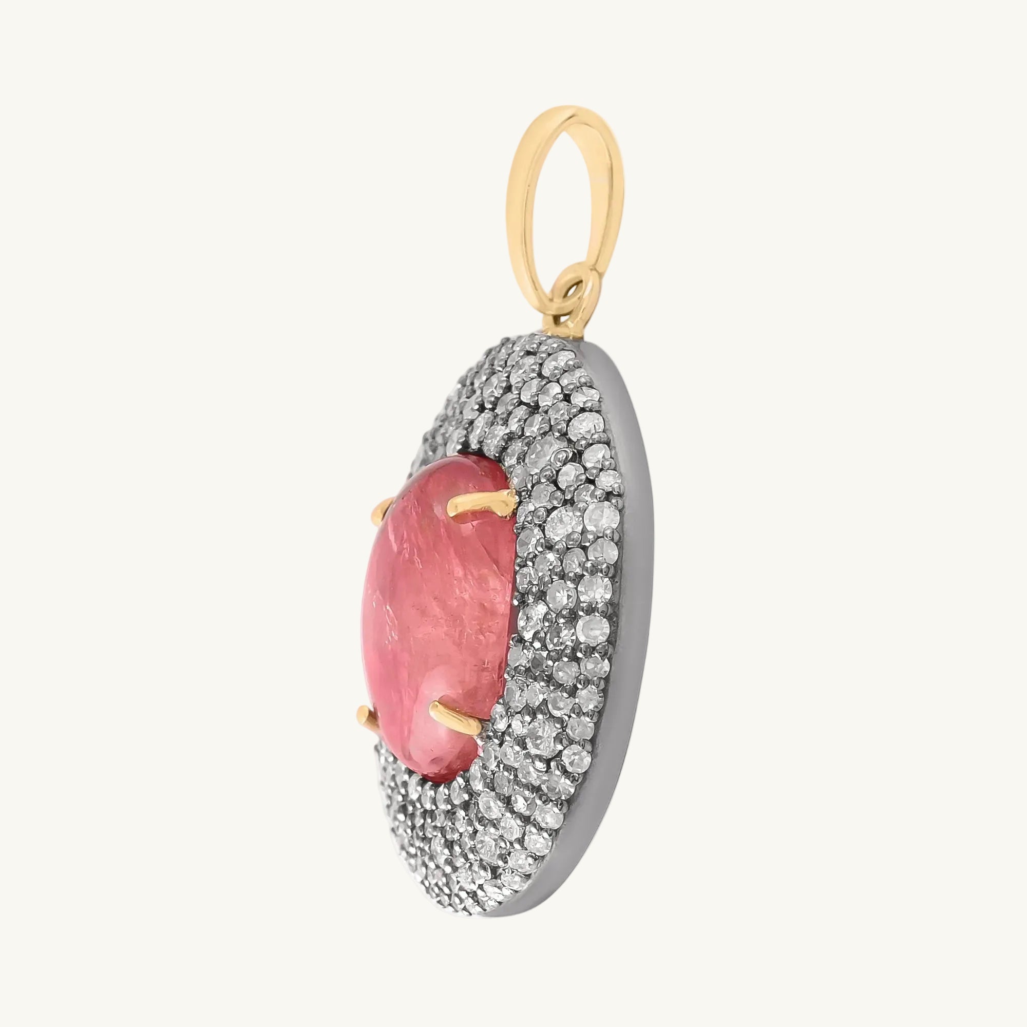 Taro Oval Cabochon Pendant