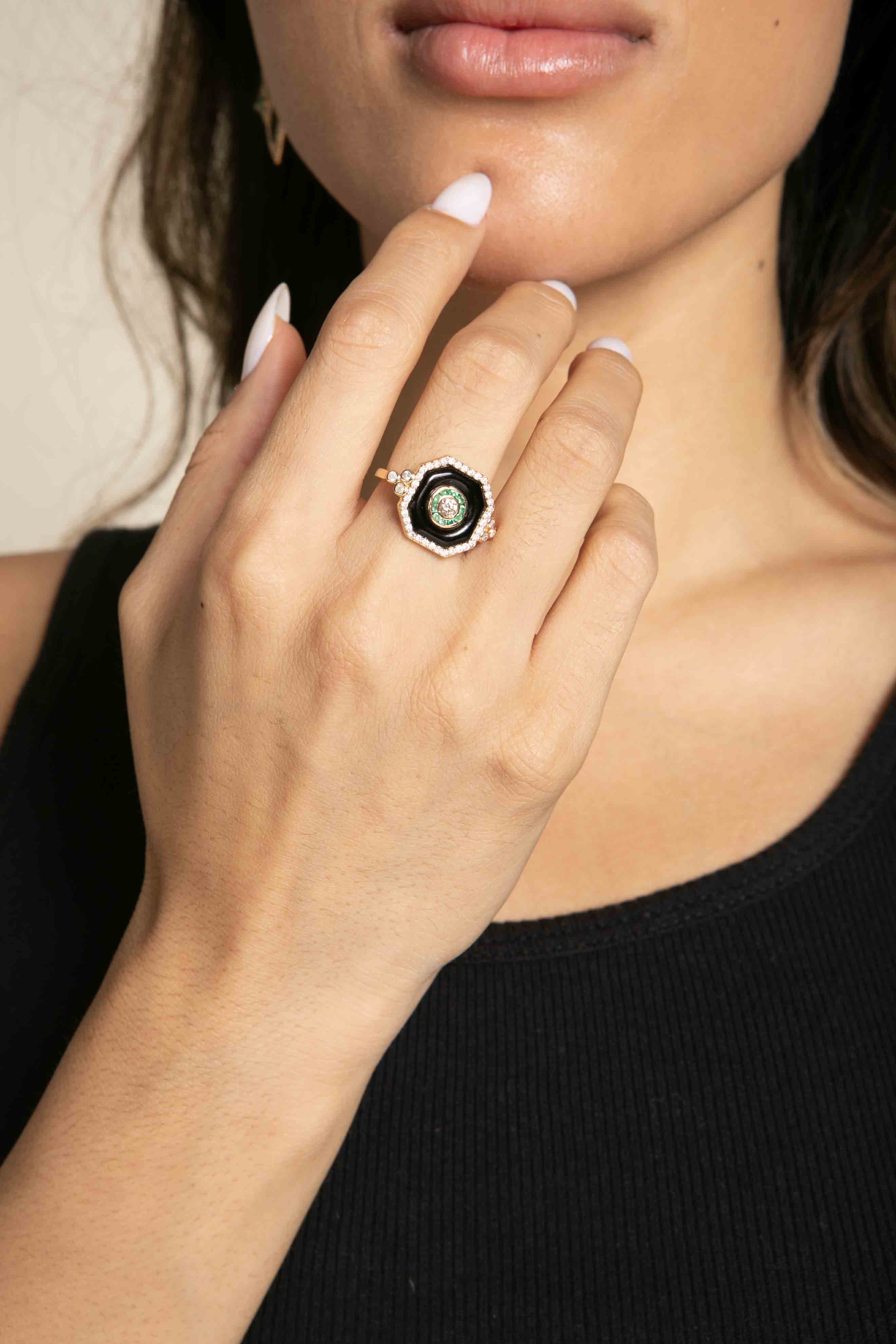 Blue Noir Ring