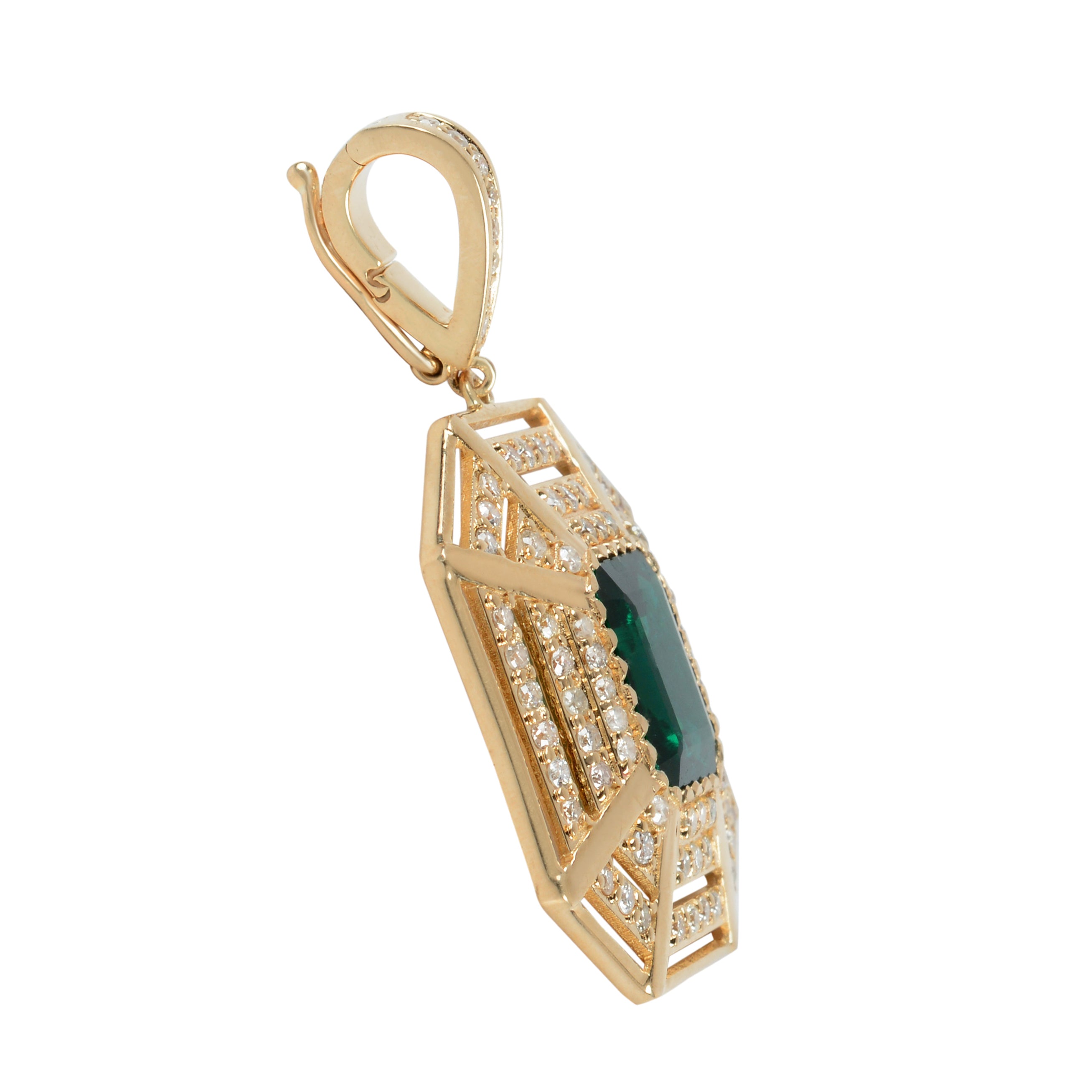 Emerald Web Pendant