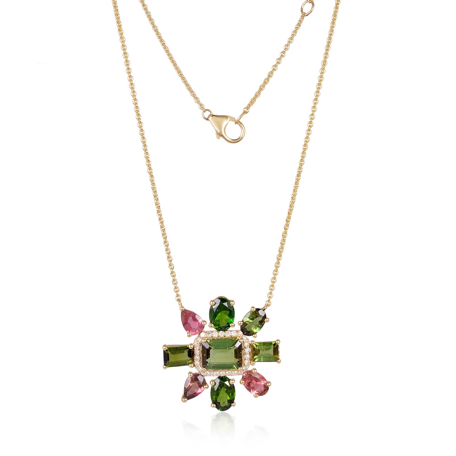 GREEN JAIPUR PETAL NECKLACE