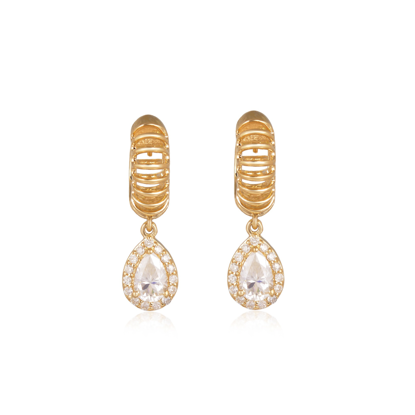 Hala Diamond Cage Hoops