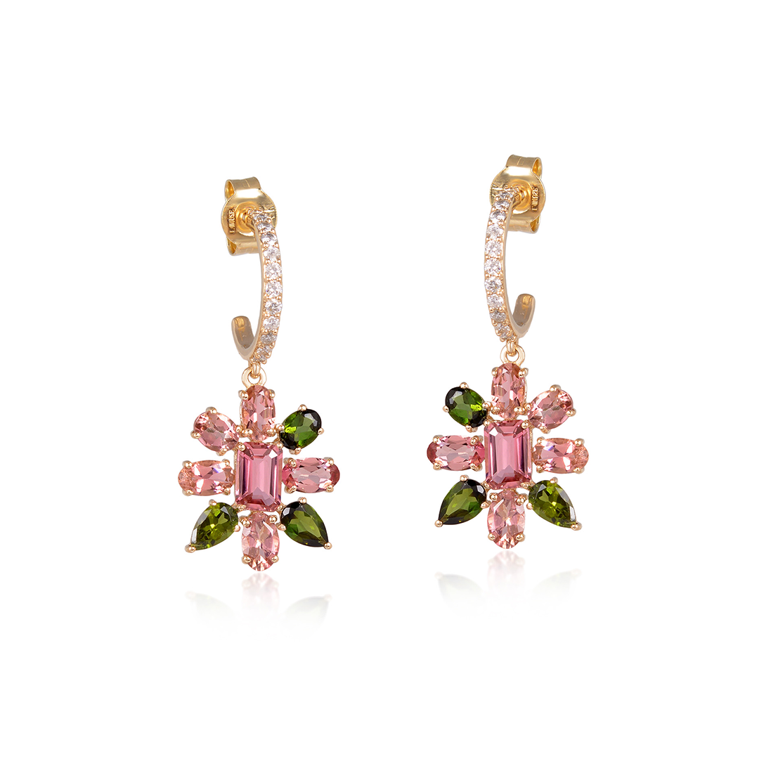 MINI JAIPUR PETAL EARRINGS