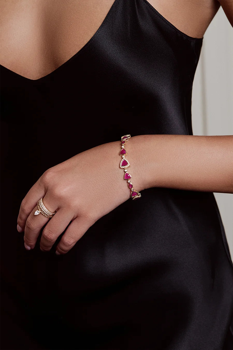 Ruby Beam Bracelet