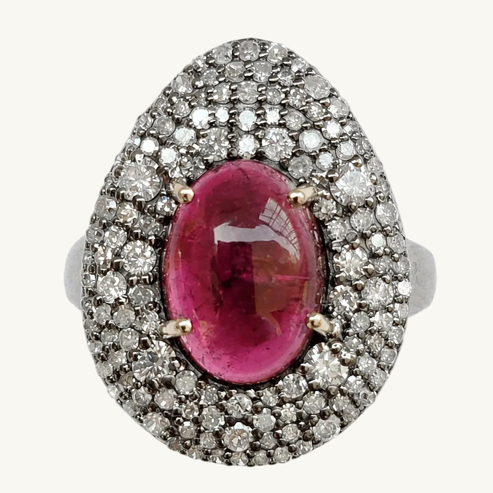 Tara Pear Cabochon Ring