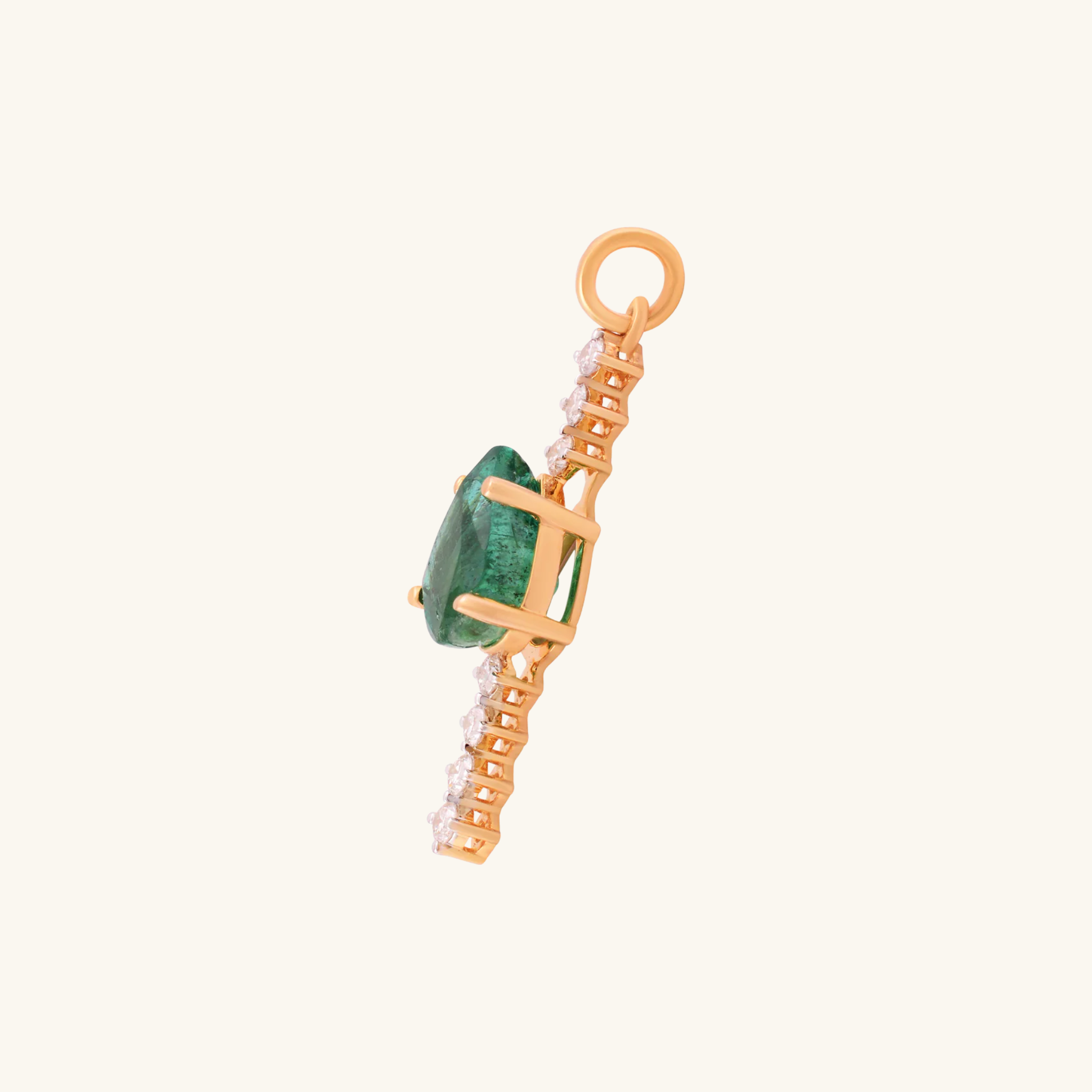 Inline Emerald Pendant
