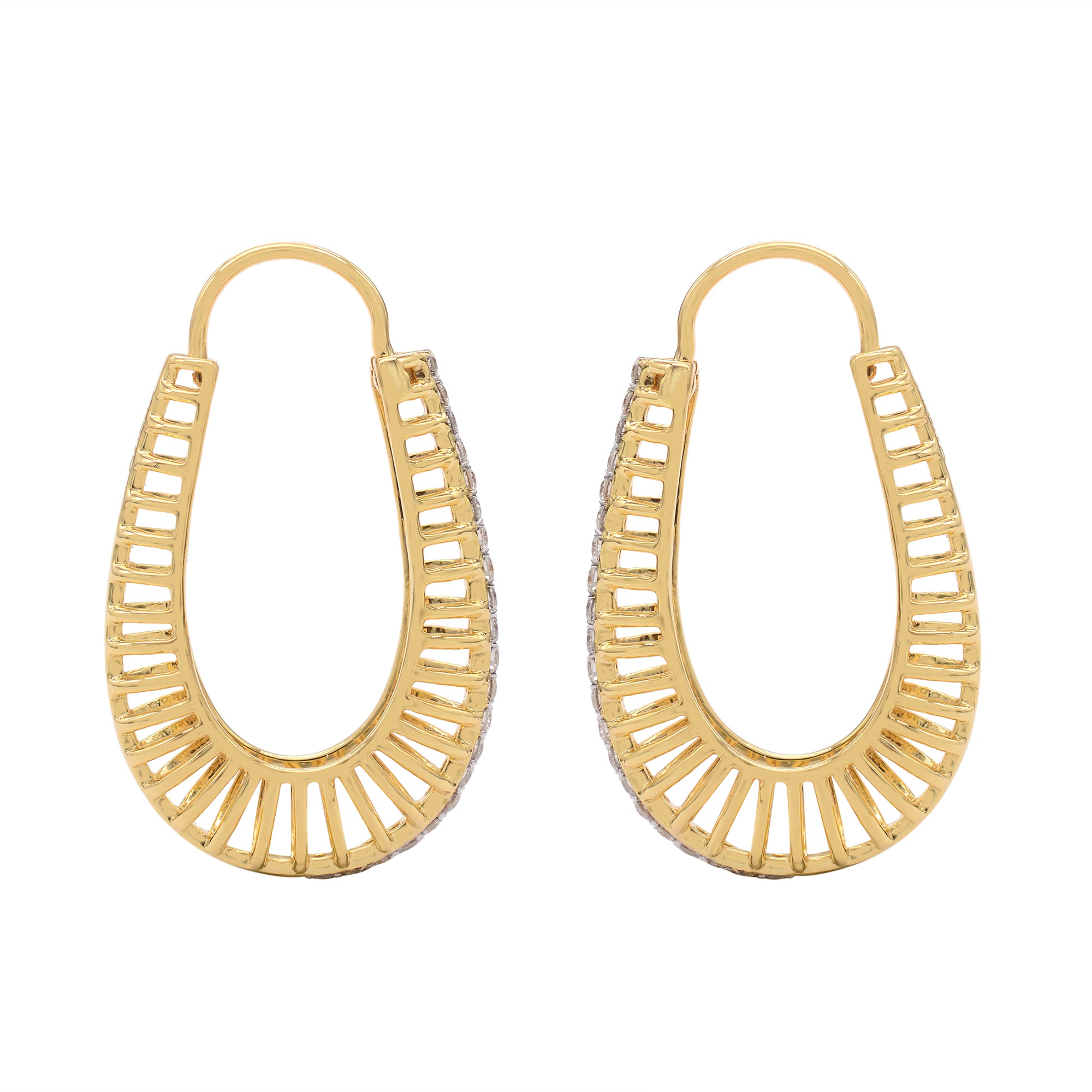 Raana Elongated Hoops  