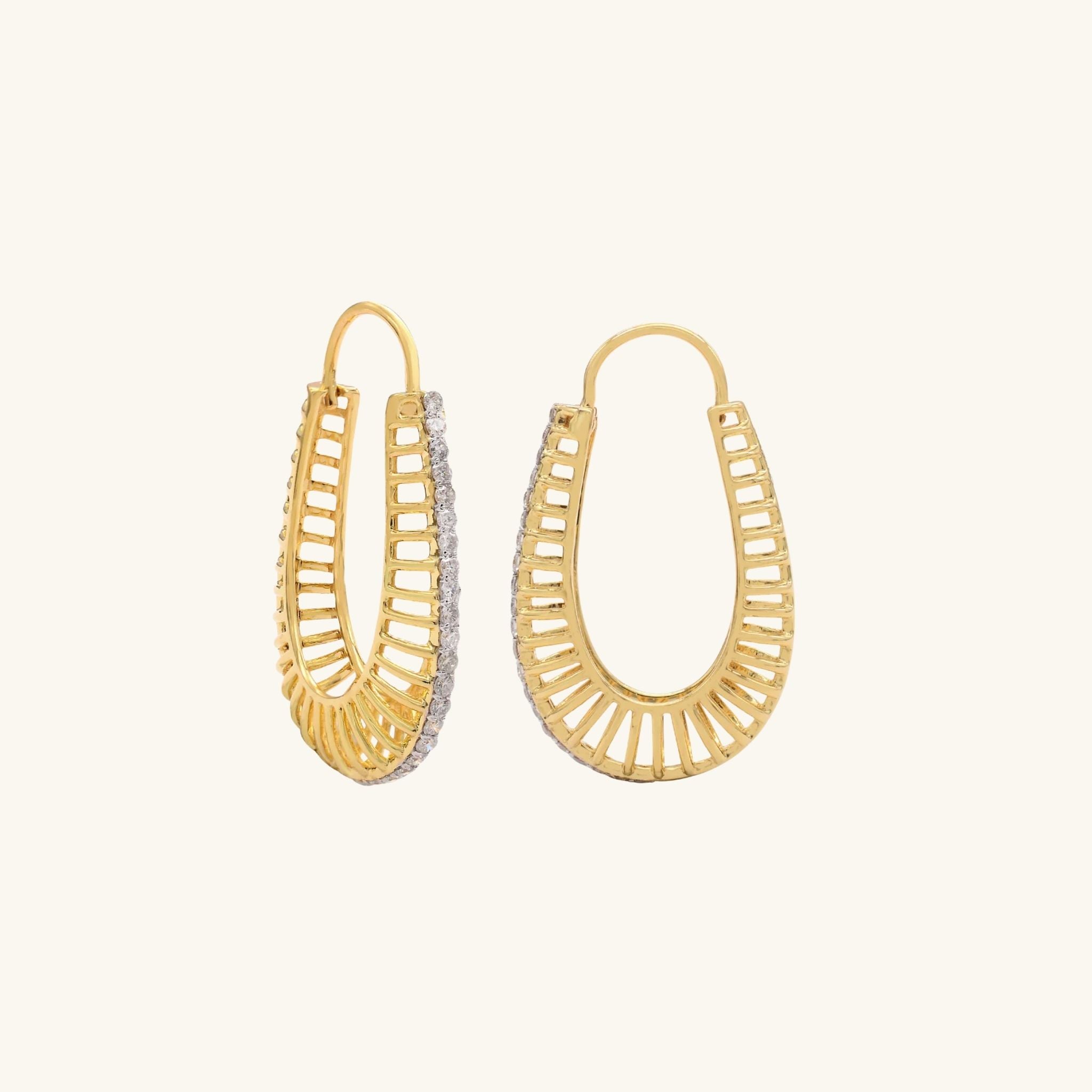 Raana Elongated Hoops  