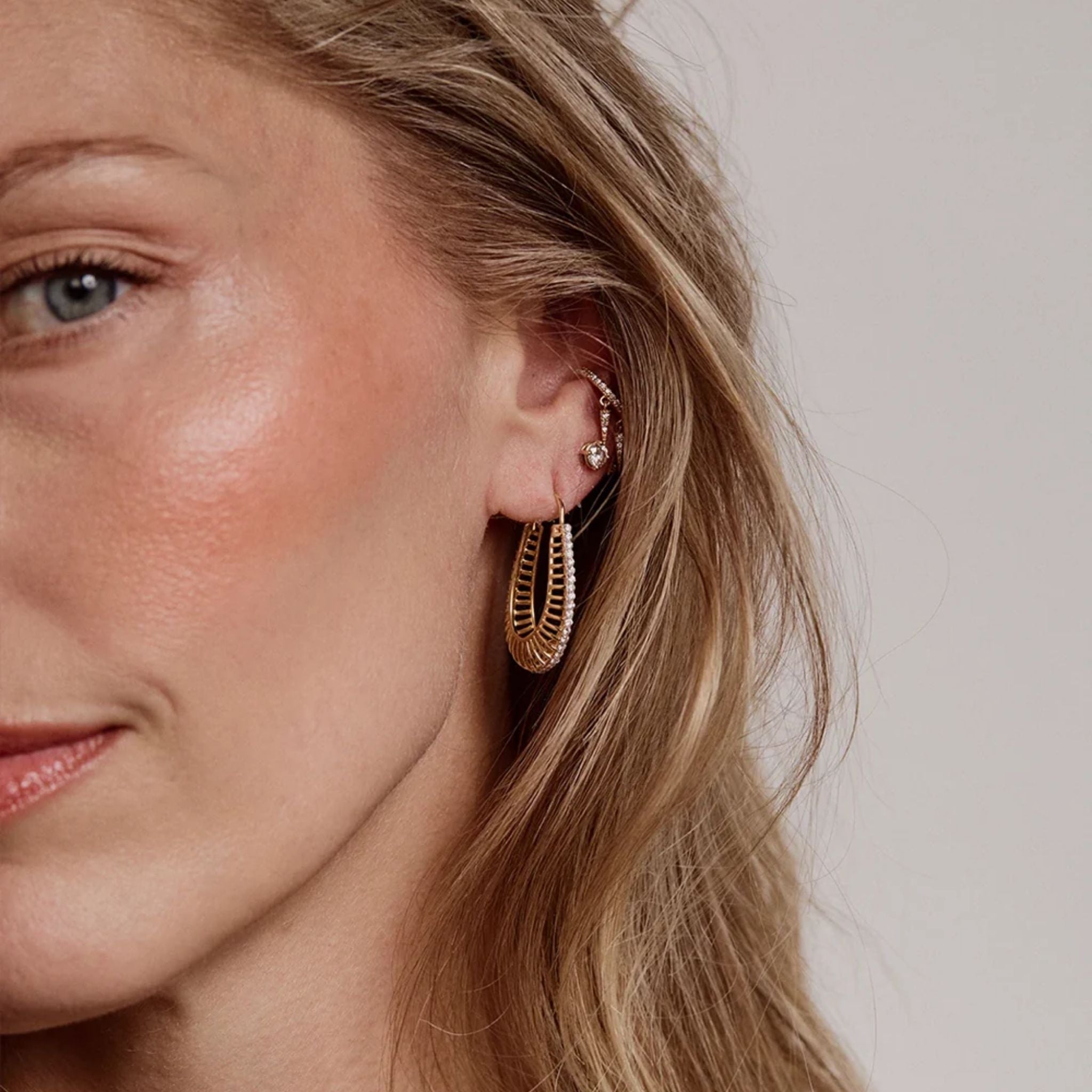 Raana Elongated Hoops  