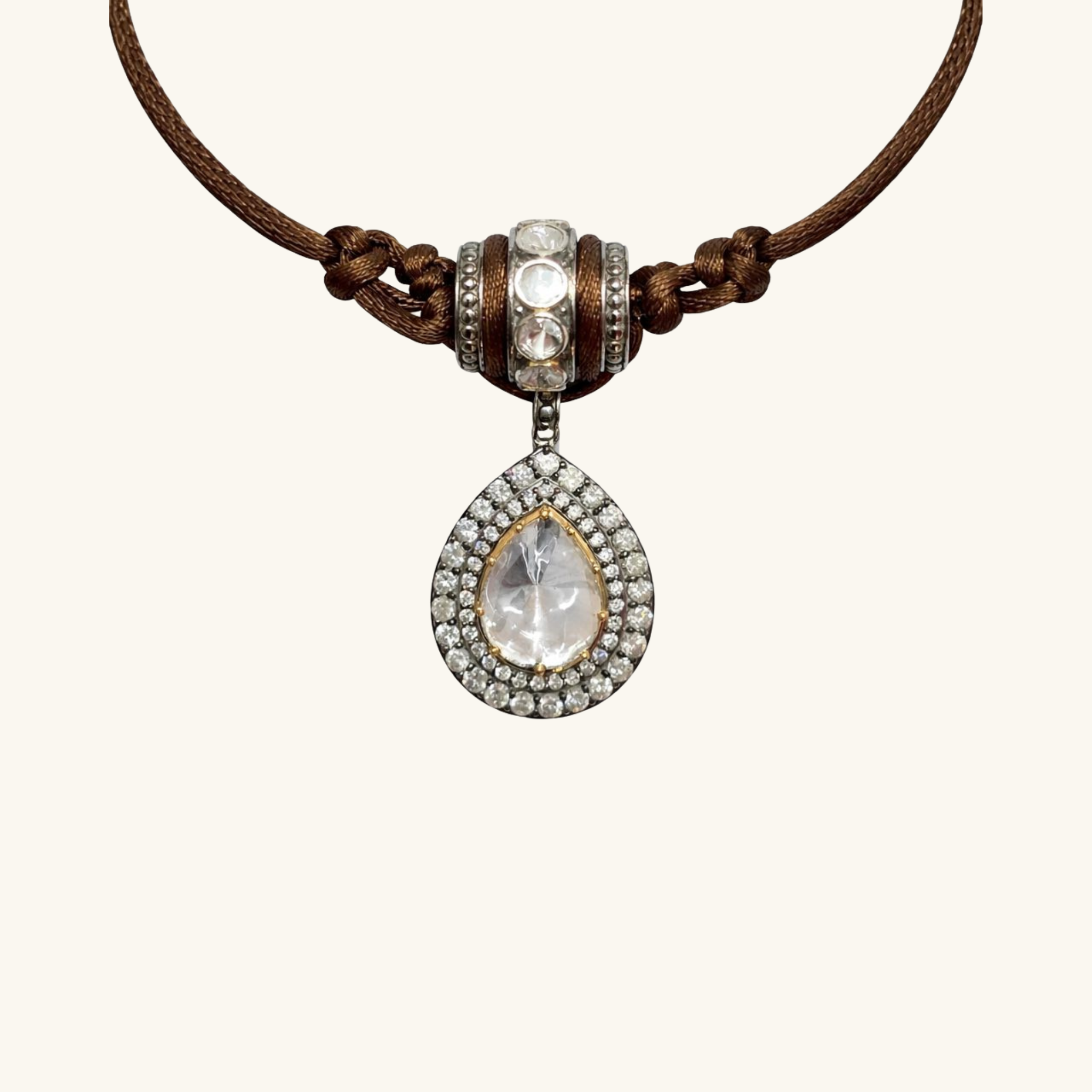 Polki Drop Dor Necklace