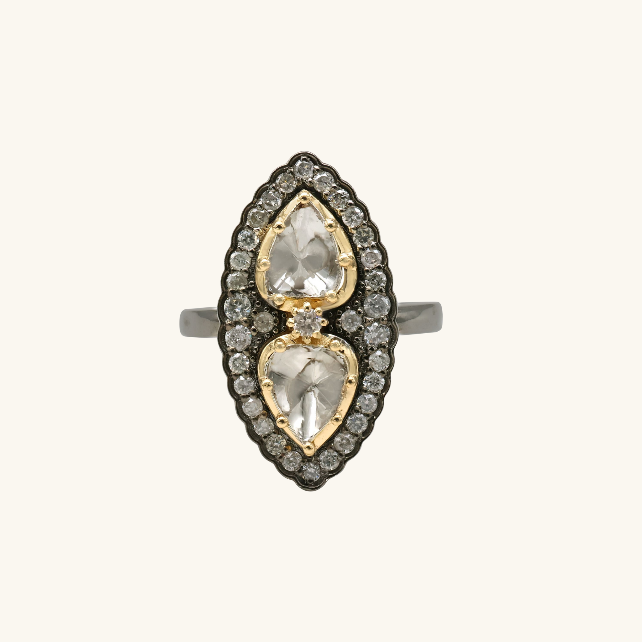 Tara Twin Pear Ring