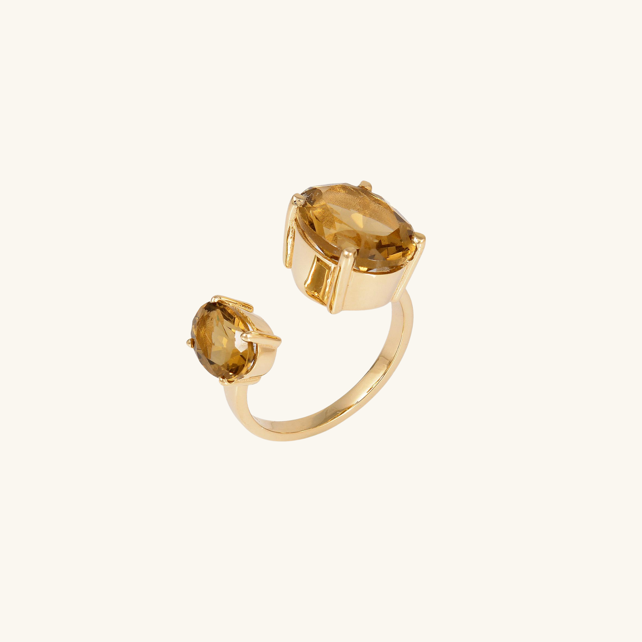Smoky Duette Fusion Ring