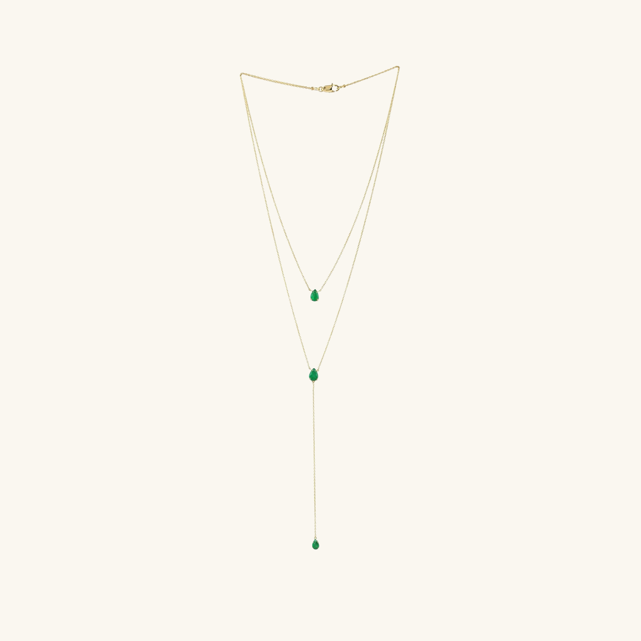 Emerald Trinity Lariat