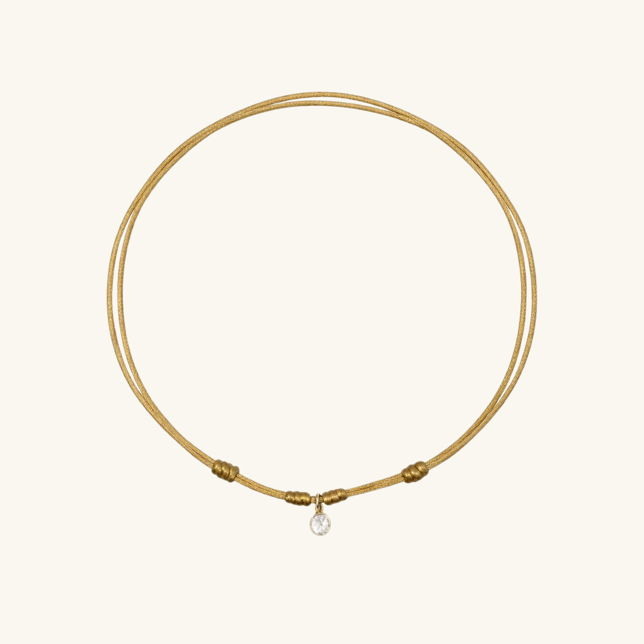 Floating Polki Dor Necklace