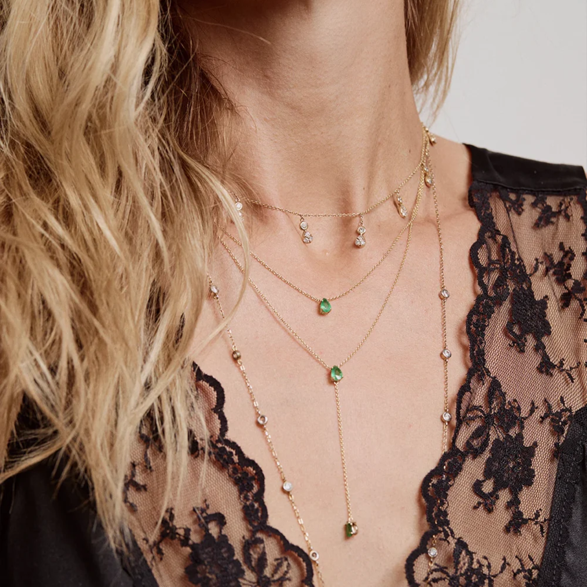 Emerald Trinity Lariat