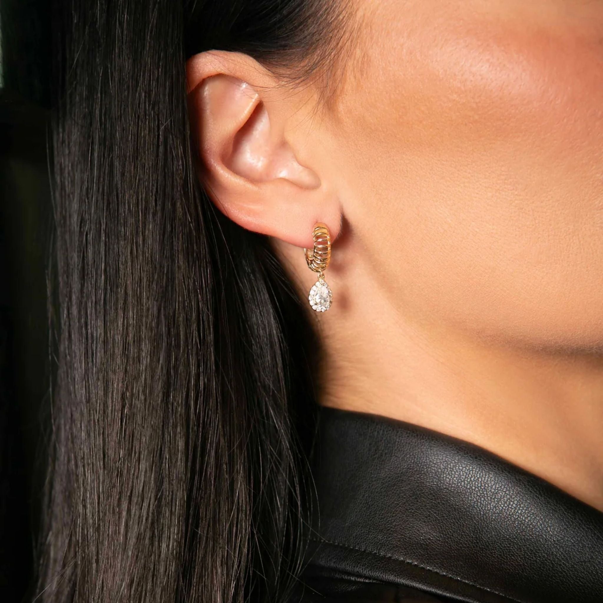 Hala Diamond Cage Hoops