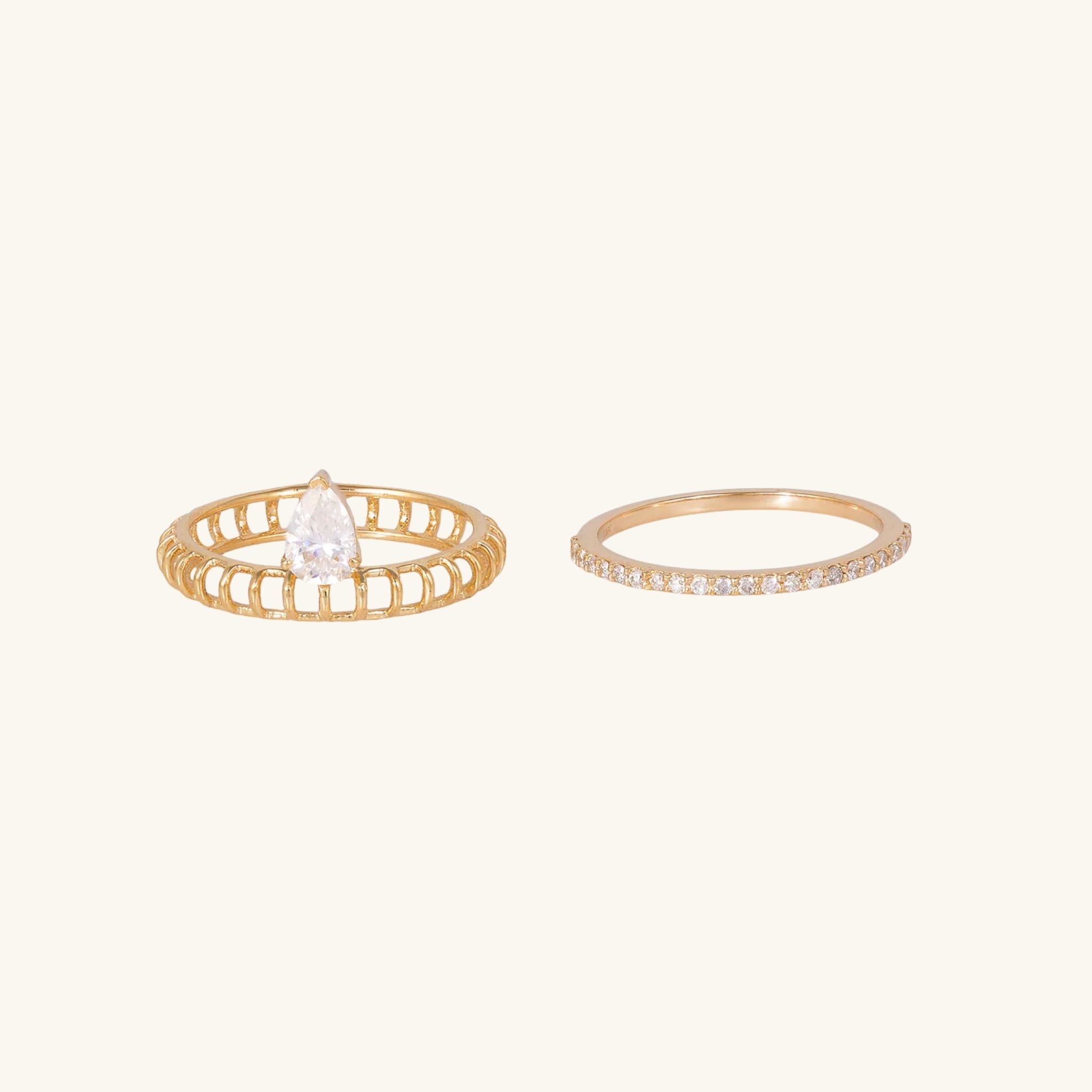 Hala Diamond Cage Ring