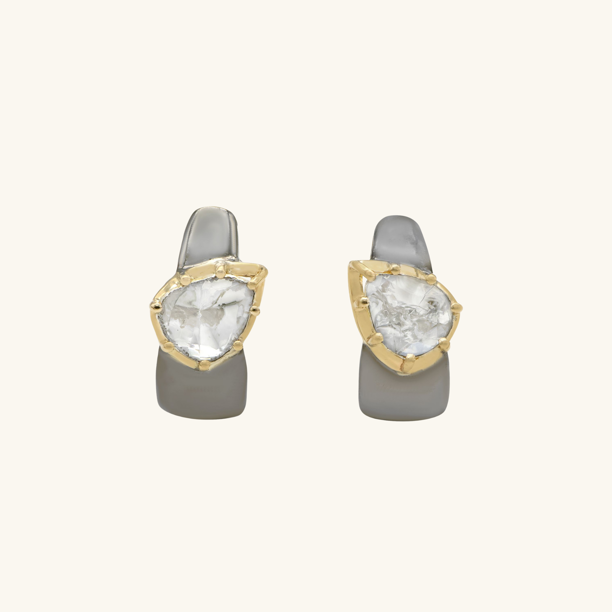 Tara Pear Curve Studs