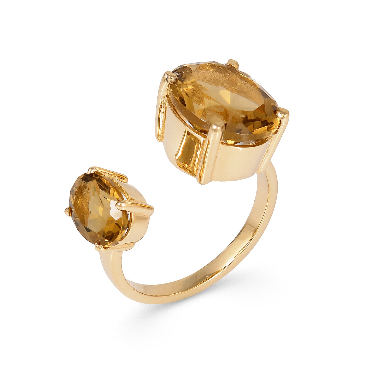 Smokey Duette Fusion Ring