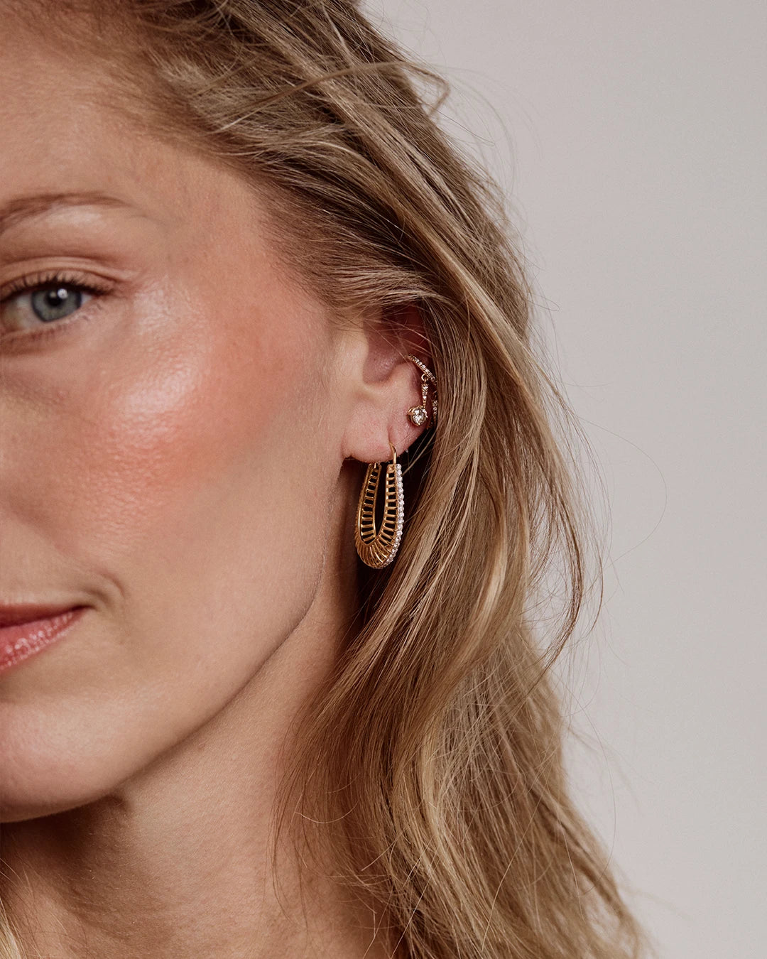 Raana Elongated Hoops  